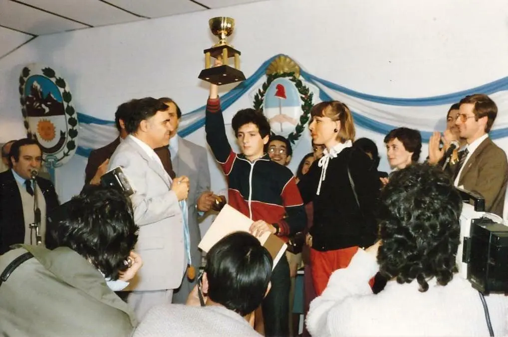 Vladimir Akopian is the U16 World Champion in Argentina 1986